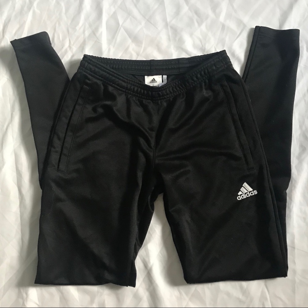 Adidas Black Size Extra Small Joggers Zip Sides XS